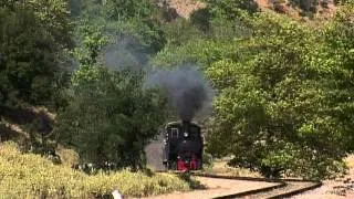 ΔΚ 8001 STEAM LOCOMOTIVE Part 4 at KALAVRITA-ZACHLOROU.