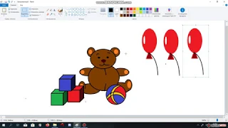 Как нарисовать игрушки в программе Paint