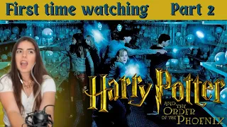 First time Watching - Girlfriend sees Harry Potter and the Order of the Phoenix (Reaction 2/2)