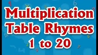 Learning Multiplication Tables 1 to 20 Tables | लर्निंग गुणा टेबल्स | Kids Fun And Learn Series