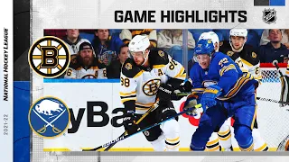 Bruins @ Sabres 11/24/21 | NHL Highlights