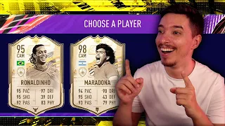 ECHIPA CU RATING FANTASTIC LA DRAFT! ATAC CU RONALDINHO SI MARADONA ICON MOMENTS !!! FIFA 21 ROMANIA