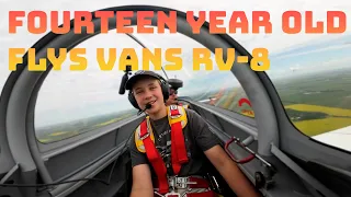 14-Year-Old Trains To Fly Aircraft Speed Machine (Van's RV-8)