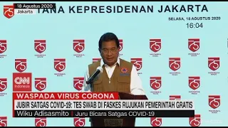 Jubir Covid-19: Tes Swab di Faskes Rujukan Gratis