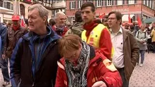 Zeit für Solidarität – Kundgebung zum ersten Mai auf dem Tübinger Marktplatz