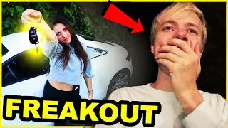 STOLEN CAR PRANK ON BOYFRIEND | *Freaks Out* | Sam Golbach