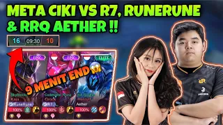 GAMEPLAY META CIKI 9 MENIT END LAWAN PARTY R7❗️Mobile Legends