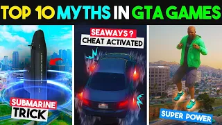 Top 10 *ILLEGAL* 😱 MYTHBUSTERS  In GTA Games That Will Blow Your Mind! #16