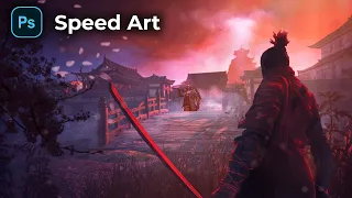 САМУРАЙ SPEED ART В ФОТОШОПЕ | SAMURAI SPEED ART PHOTOSHOP | TUTORIAL 2021-2022