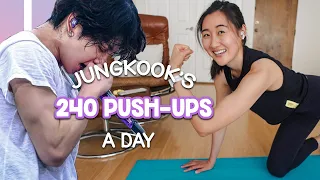 I did 240 push-ups a day like BTS Jungkook 💪