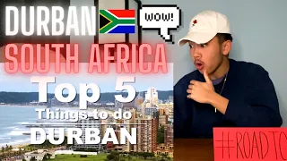 TOP 5 THINGS TO DO IN DURBAN, SOUTH AFRICA 🇿🇦🔥 AMERICAN REACTION! *WOW! 😱 IT'S AMAZING 🙏❤️*
