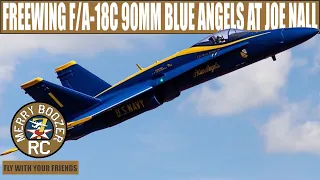 New Freewing F/A-18C Hornet Blue Angels 90mm EDF Joe Nall Full Flight Video and First Impressions