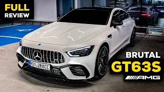 2020 MERCEDES AMG GT 4 Door Coupe NEW GT63 S FULL DRIVE Review BRUTAL TUNNEL Run LAUNCH Control