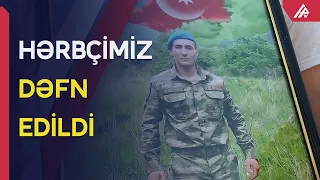 Şəhid olan hərbi qulluqçumuz Ağstafada dəfn edilib - APA TV