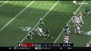 Travis Homer scores on fake punt!