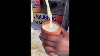 Best Kulhad Kesar Badam Milk || Indian Street Food #shorts