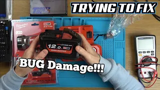 Expensive Milwaukee M18 Battery with Bug Damage - Trying to FIX