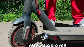 AOVO 365 pro AIR. Второй сезон. Инструкция как сменить литые колеса на надувные