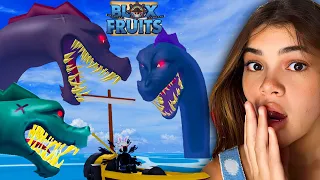 DERROTEI vários SEA BEAST com 1 ATAQUE em BUSCA do ACESSÓRIO MÍTICO do Blox Fruits 😳(Ep.27)