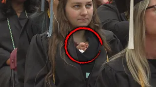 Mom Walks in College Graduation With Her Newborn Baby