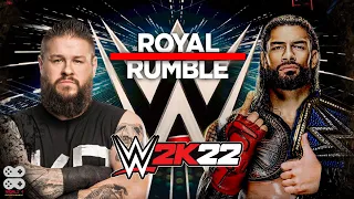 WWE Royal Rumble 2023 Predictions - Kevin Owens vs Roman Reigns (WWE 2K22 PS5)
