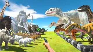 FPS Avatar Rescues Dinosaurs and Fights Animals - Animal Revolt Battle Simulator