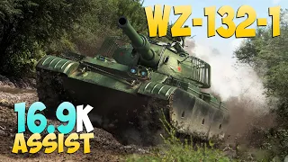 WZ-132-1 - 2 Kills 16.9K Assist - Sees everyone! - World Of Tanks