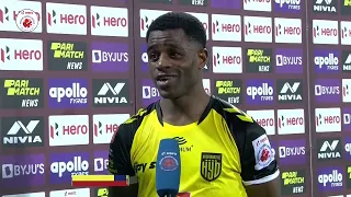 Bart Ogbeche after a crucial win | HFC 3-1 ATKMB | Hero ISL 2021-22