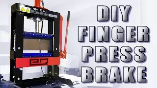 How To Build a Finger Press Brake on a Budget! (No Welding Required!)
