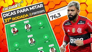 DICAS #37 RODADA | CARTOLA FC 2021 | TRIO DE MITOS NO ATAQUE PARA MITAR NA RETA FINAL