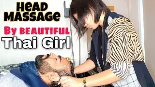 ASMR Head Massage & Thai Head Wash by Thai Girl | Thai Femal Barber