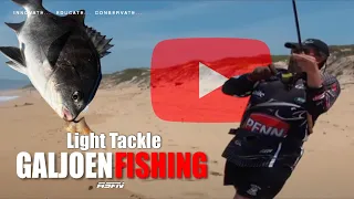 Galjoen fishing with Light Tackle at Witsand | ASFN Rock & Surf