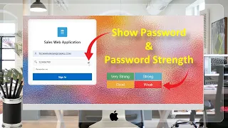 Hide/Show Password & Check Password Strength In Oracle APEX