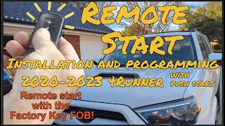 4Runner 2020-2023 Remote Start Installation AND Programming | Use your own KEY FOB