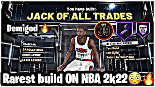 RAREST ￼BUILD IN NBA 2K22!! JACK OF ALL TRADES ￼NEVER SEEN BEFORE!!🔥🔥