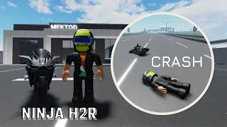 REVIEW MOTOR MONSTER NINJA H2R DI ROBLOX SAMPE CRASH