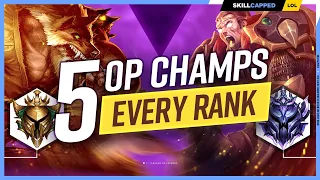 The 5 BEST CHAMPIONS to Climb for EVERY RANK! - League of Legends