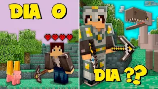 SOBREVIVI 100 DIAS no PARAÍSO do MINECRAFT HARDCORE - O FILME