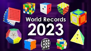 ALL NEW RUBIK'S CUBE WORLD RECORDS 2023 | Speedcubing WR