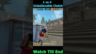 "Unbelievable 1vs4 🤯 Clutch with MP5 & AWM Against Pro Grandmaster!🎯"#freefire #viral #shorts #short