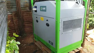 OakTec's new CAGE 6kW Biogas engine and generator on trial in Kenya