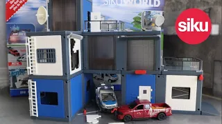 SIKU 5510 - SIKU WORLD Polizeistation / Police Station / Commissariat de Police - Toys unboxing