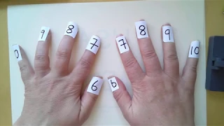 Multiplication on my fingers - 6, 7, 8, 9 and 10 times tables