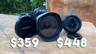 Sony FE 28mm F2 vs Tamron 20mm f/2.8 on Sony A7II - The Worst Lens Ever Made for Video
