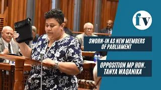 Opposition MP Hon. Tanya Waqanika were sworn-in this morning as new Members of Parliament