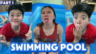 MAY SWIMMING POOL SI ANGEL | ANGEL FUNNY VIDEO | GOODVIBES.