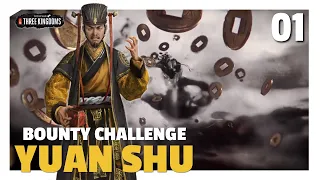 $100 Bounty If I Survive For 20 Turns | Yuan Shu This Is Total War TROM Warlord Modded Challenge E01