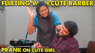 Flirting With Cute Barber Prank💇‍♀️❤️ | Kovai Kusumbu | Kovai 360*