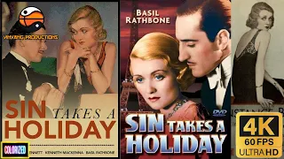 Sin Takes A Holiday (1930) (Full Movie) (Colorized, 4K, 60FPS) Cult Classic (2022 Edition)