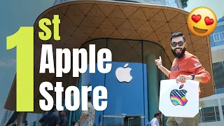 We Visited The India’s First Apple Store⚡Apple Store BKC Full Tour